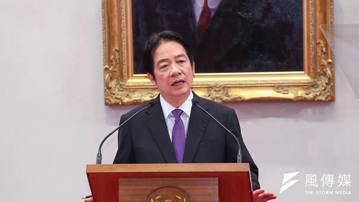 2025年08月23日、頼清德大統領は23日に投票結果について談話を発表した。(写真/顏麟宇撮影) 2025年08月23日、頼清德大統領は23日に投票結果について談話を発表した。(写真/顏麟宇撮影)