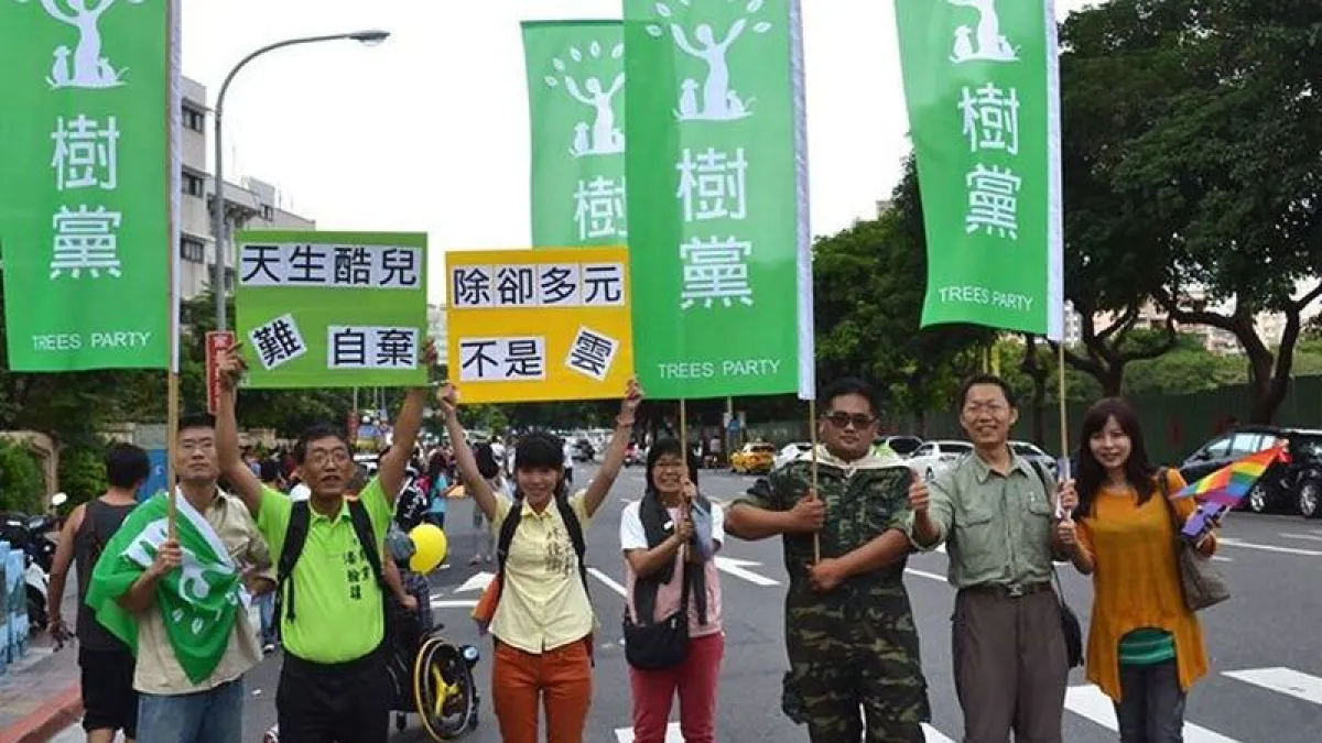 二0一六大選諸黨並起。(圖為去年在九合一選舉推出候選人的樹黨/by TEIA/flickr)