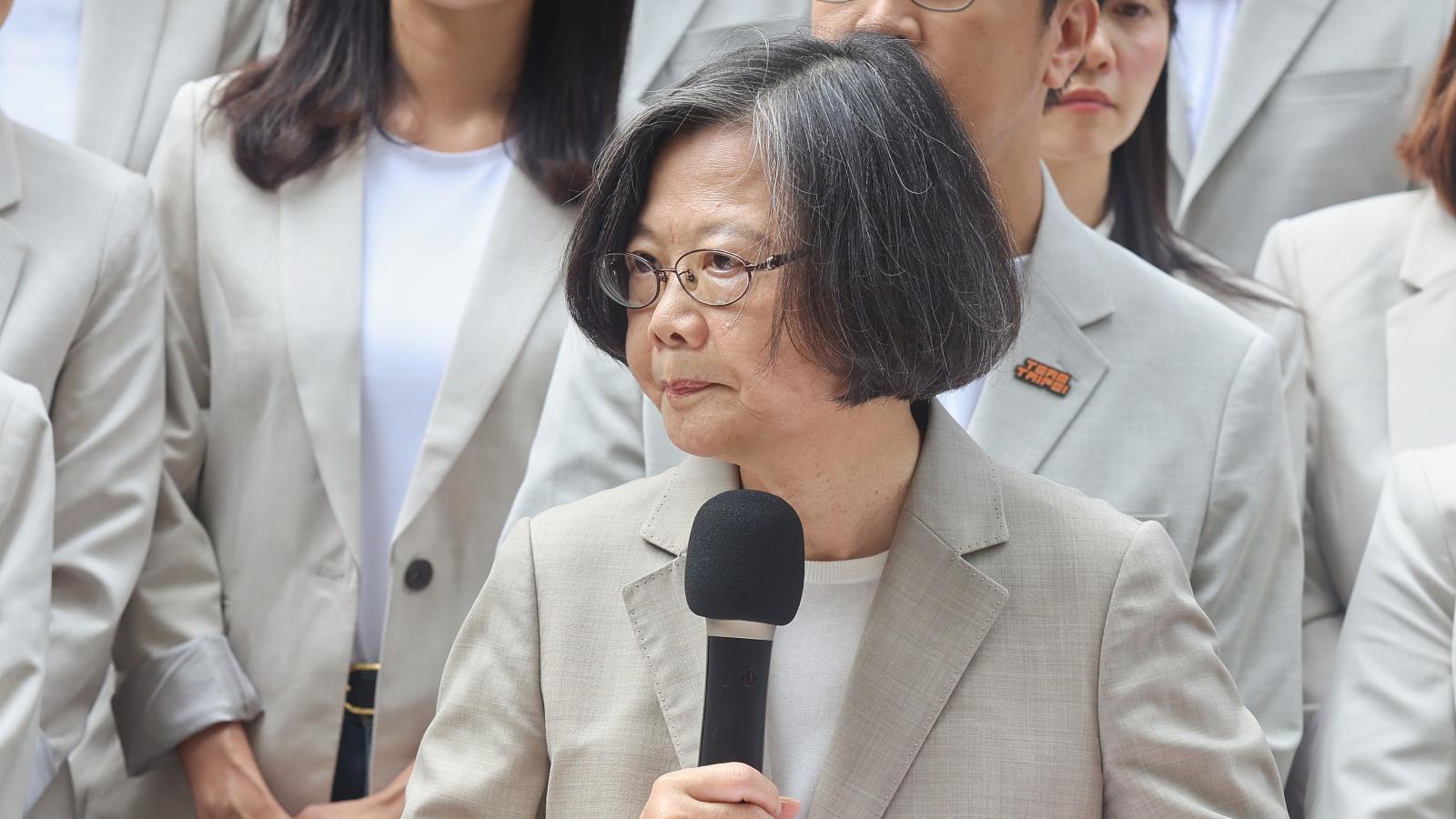 總統直選30週年》蔡英文:民主不是某一政黨永遠執政,台灣未來應由台灣人民共同決定