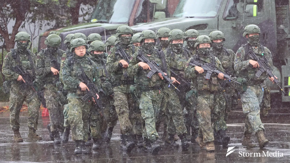 The live-force phase of Han Kuang Exercise 42 is scheduled for August 5. Pictured is Han Kuang Exercise 41. (File photo, Yan Lin-yu)