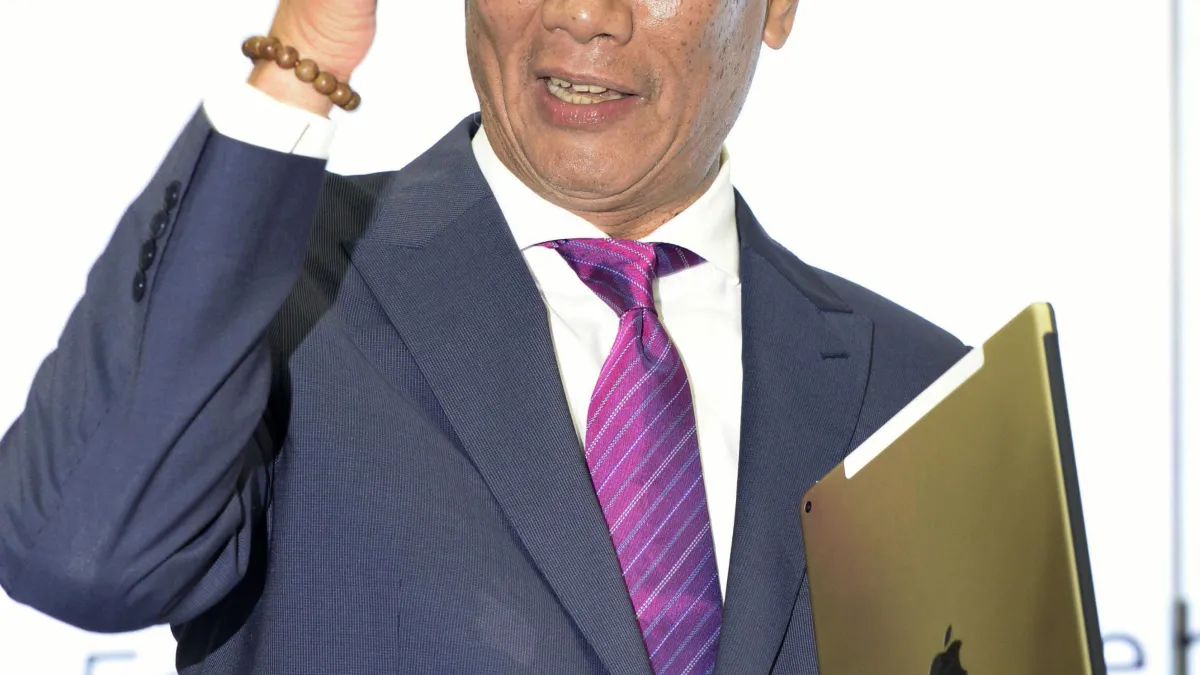 鴻海集團領導人郭台銘。(美聯社)