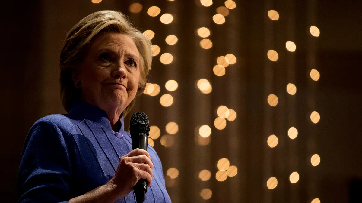 民主黨總統候選人希拉蕊。(美聯社) 民主黨總統候選人希拉蕊。(美聯社)