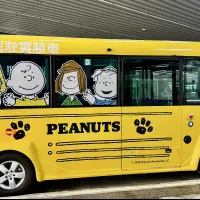 中市自駕巴士換上全新塗裝,化身充滿童趣的史努比黃色校車,於水湳轉運中心1樓候車區首度開箱。(圖/台中市政府) 中市自駕巴士換上全新塗裝,化身充滿童趣的史努比黃色校車,於水湳轉運中心1樓候車區首度開箱。(圖/台中市政府)