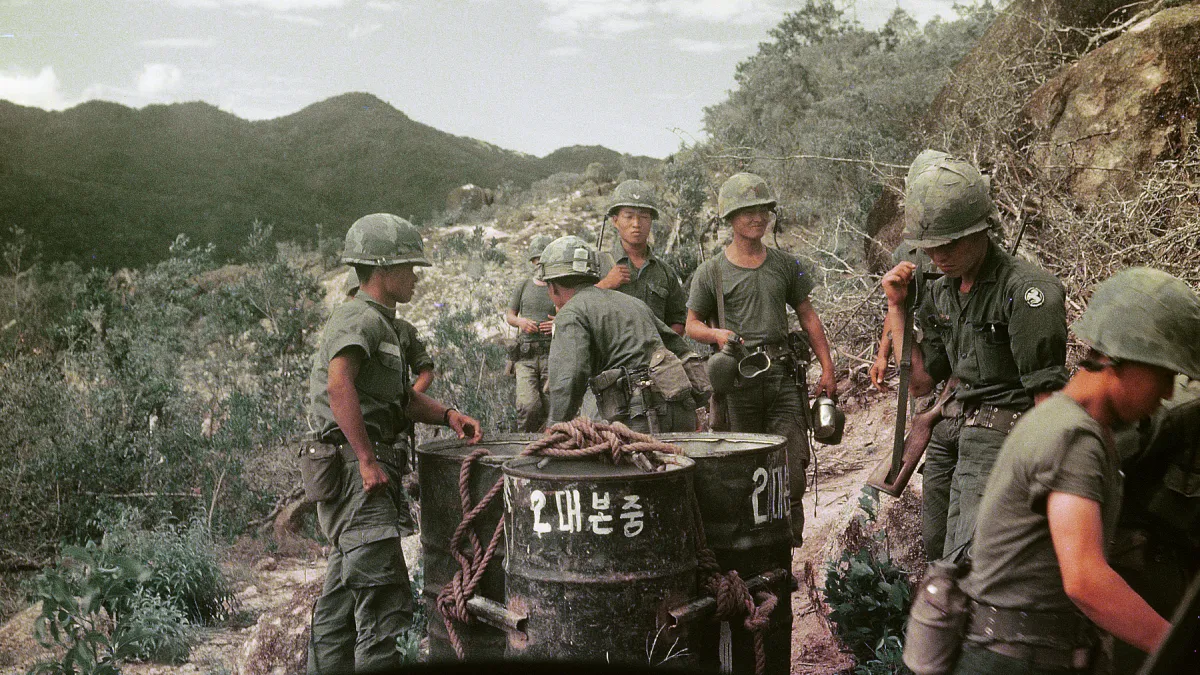 參與越戰的南韓陸軍白馬部隊官兵(manhhai@Wikipedia CC BY 2.0)