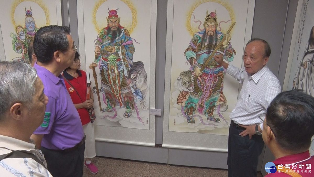 洪平順「神來之筆」畫展 80幅神畫匯聚三重 洪平順「神來之筆」畫展 80幅神畫匯聚三重