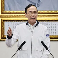 20250507-国民党主席の朱立倫氏が7日、国民党中常会で談話を発表する。(柯承惠撮影) 20250507-国民党主席の朱立倫氏が7日、国民党中常会で談話を発表する。(柯承惠撮影)