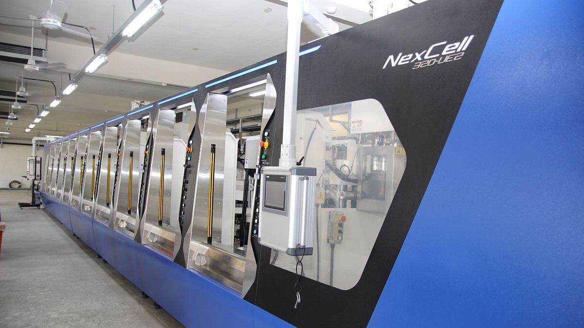 發泡製程驗證場域所配置之物理發泡射出成型機。(圖/鞋技中心提供) 發泡製程驗證場域所配置之物理發泡射出成型機。(圖/鞋技中心提供)