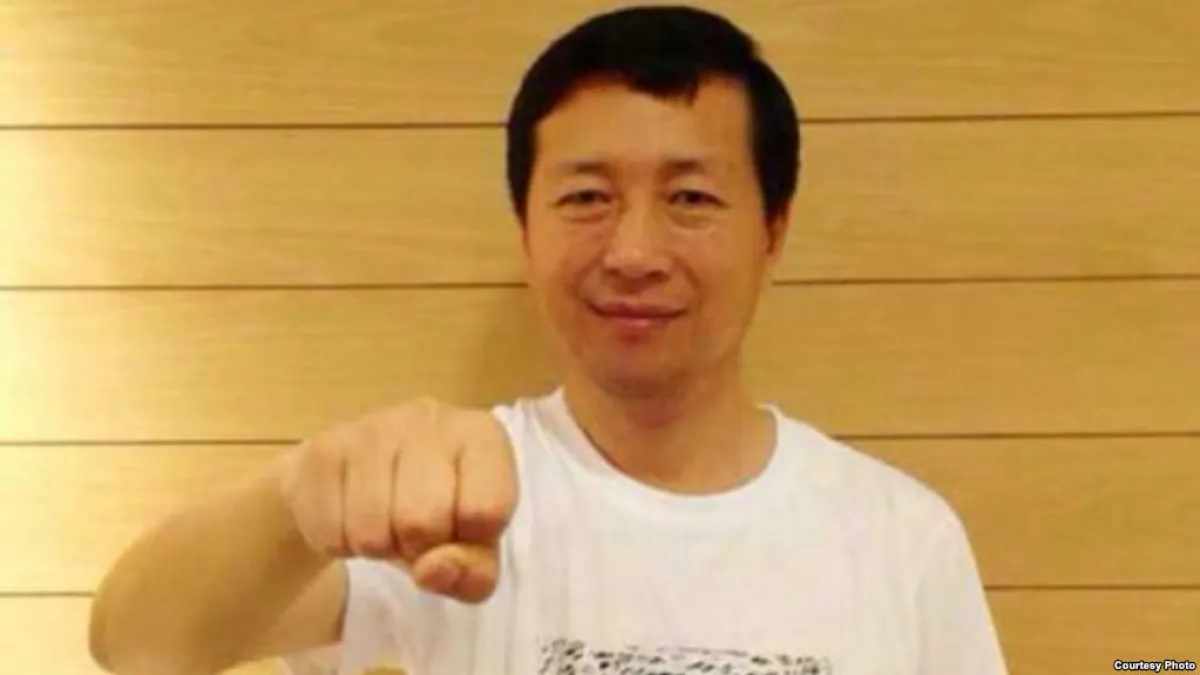 被「吊照」十年的中國維權律師唐吉田。