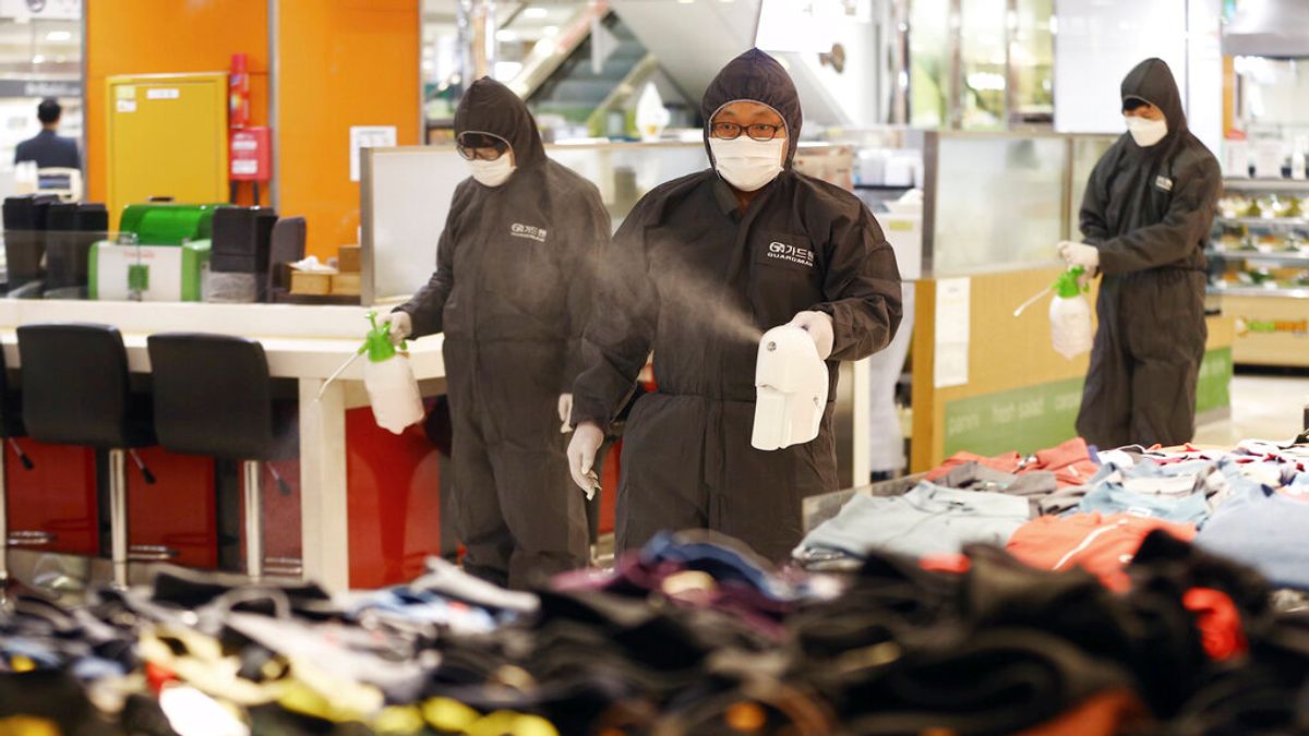 南韓疫情快速升高,確診人數已逼近900人。(美聯社) 南韓疫情快速升高,確診人數已逼近900人。(美聯社)