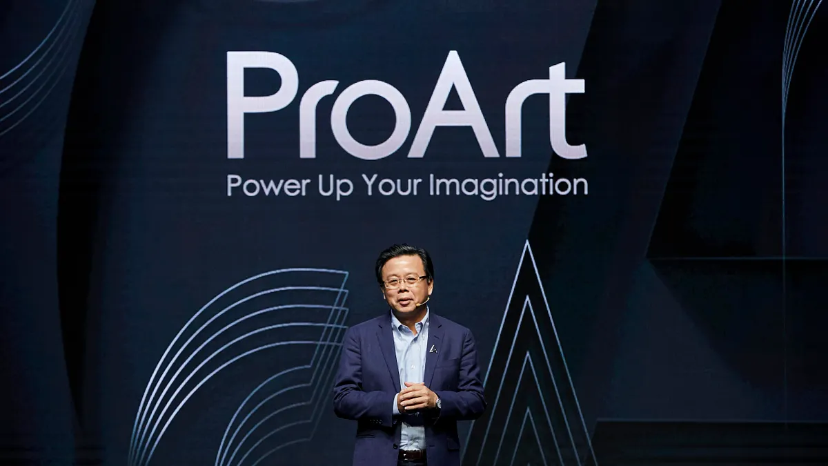 華碩共同執行長胡書賓表示,期待透過極臻完美的ProArt創作者系列產品,能讓許多內容創作者能夠更專注在創作上,為夢想賦予更多能量。(圖/ASUS)