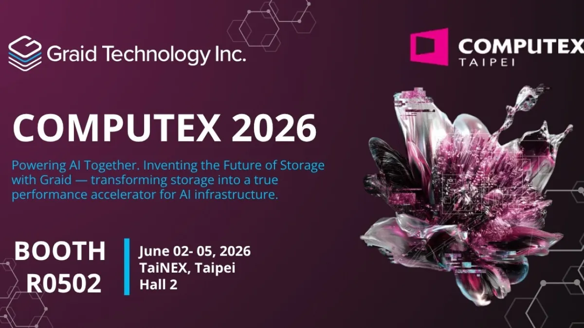 Graid Technology to Showcase AI-ready RAID Solutions at COMPUTEX 2026