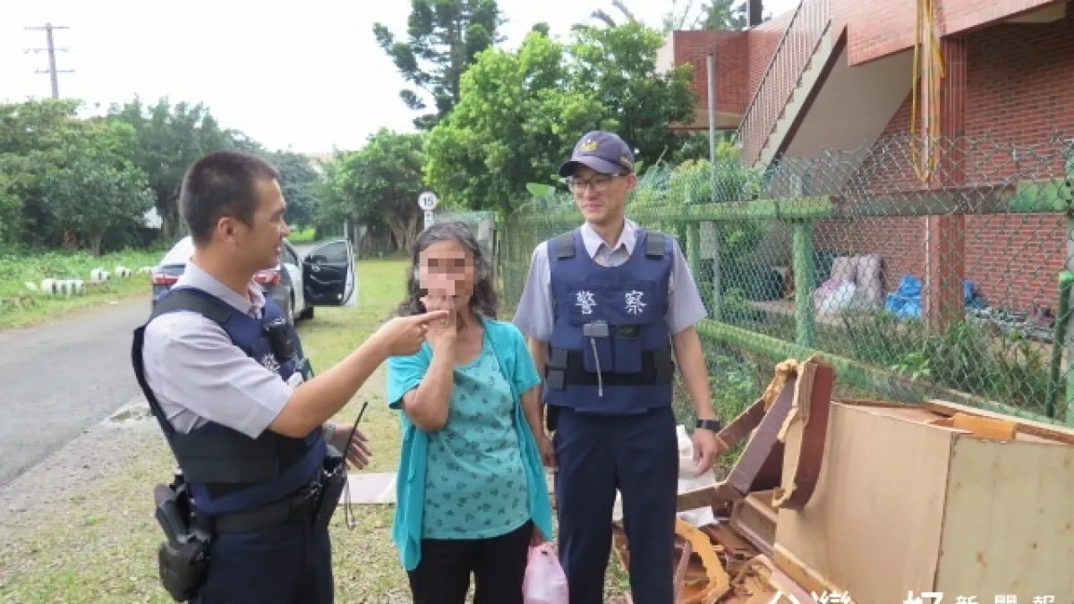 7旬婦迷途癱坐路邊 警奉茶安撫協助返家