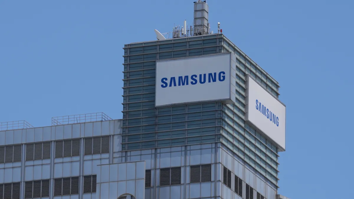 Samsung Electronics announced in February 2026 that HBM4 had entered mass production and begun commercial shipments. (AP)