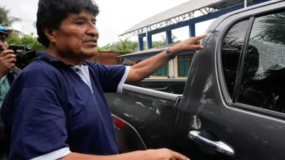 曾執政14年,如今流亡海外的玻利維亞前總統莫拉萊斯(Evo Morales)。(美聯社)