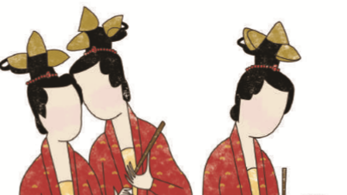 宋代女裝普遍開放性感,但她們冬天怎麼辦?(圖/陳巧廷) 宋代女裝普遍開放性感,但她們冬天怎麼辦?(圖/陳巧廷)