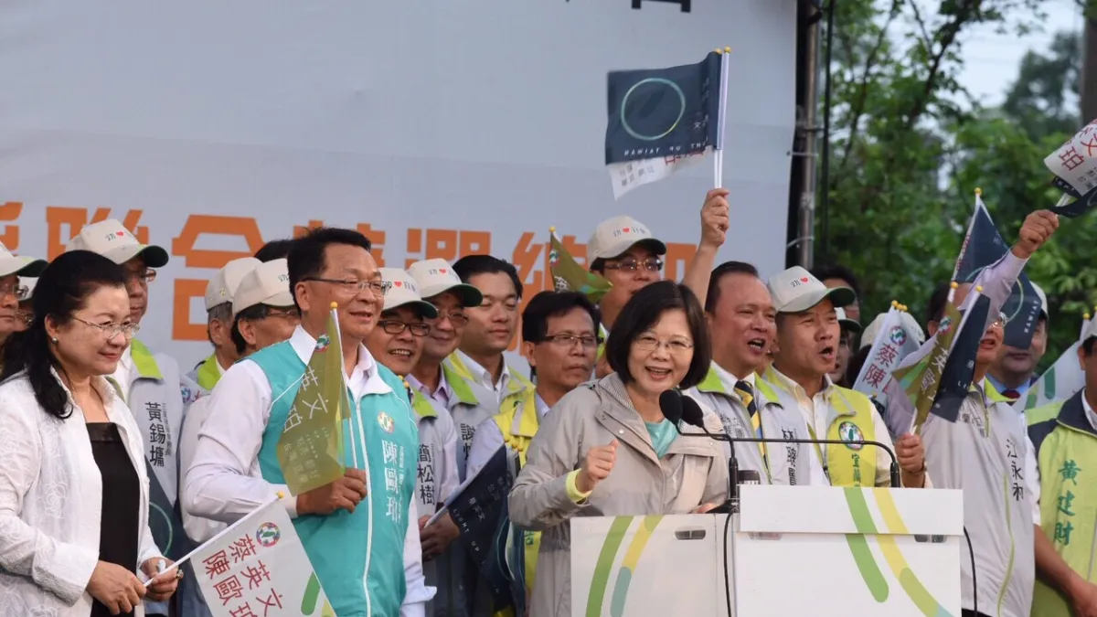蔡英文赴宜蘭為立委陳歐珀助選(民進黨)