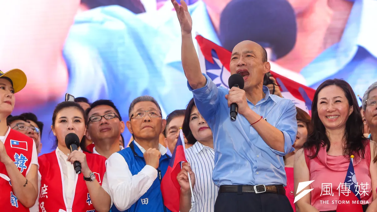 角逐國民黨總統提名的高雄市長韓國瑜去年競選喊「發大財」,只是船過水無痕的口號嗎?(資料照,顏麟宇攝)