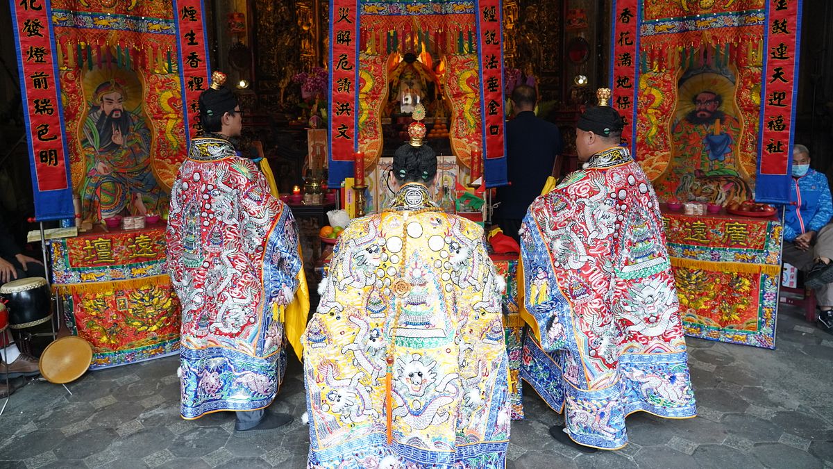 三峽長福巖清水祖師聖誕祭典儀式-三獻道場。(圖/新北市府提供) 三峽長福巖清水祖師聖誕祭典儀式-三獻道場。(圖/新北市府提供)