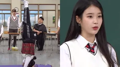 近來隨著韓國藝人李孝利、IU 做倒立姿勢的模樣在電視上播出,使瑜伽受到莫大關注。(圖/ 取自youtube)