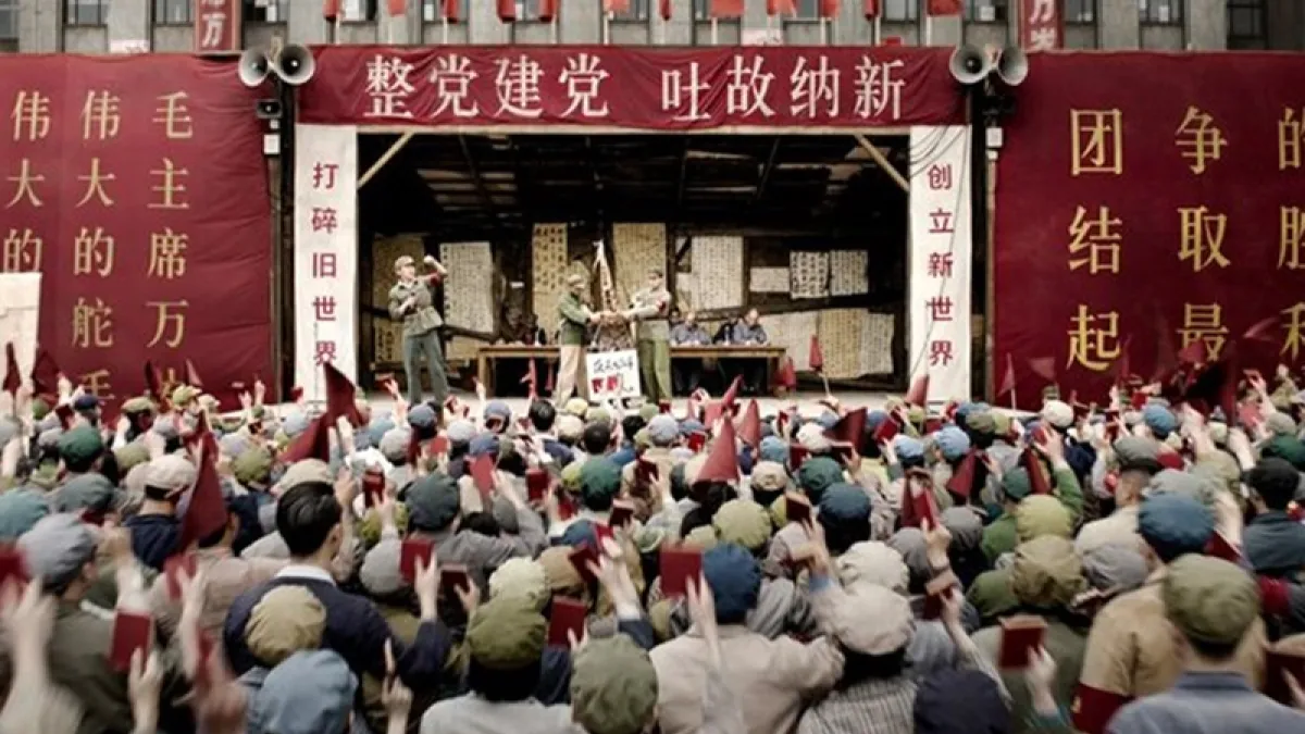 Netflix改編科幻小說的《三體》重現文革場景。(劇照)