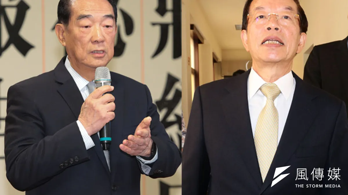 柯文哲開始私下對友人唸著,是否要請謝長廷(右),或親民黨主席宋楚瑜擔任競選總幹事。(資料照,顏麟宇、蘇仲泓攝/影像合成:風傳媒)