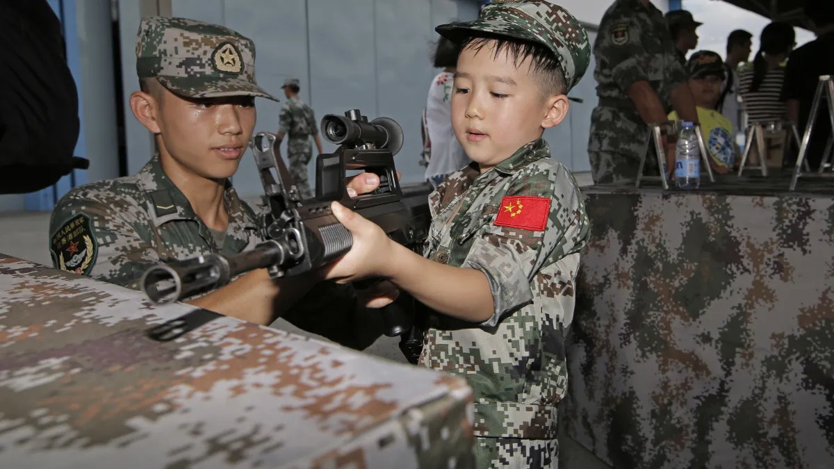 2018年7月1日,香港主權移交中國21周年,解放軍駐港部隊演練(AP)