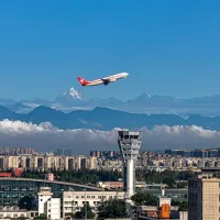 A plane takes off from Chengdu Shuangliu Airport. Starting late July, EVA Air and China Airlines will reroute their Taiwan-Chengdu flights from Tianfu to Shuangliu, which primarily serves domestic routes, fueling debate over whether Taiwan's flights are b A plane takes off from Chengdu Shuangliu Airport. Starting late July, EVA Air and China Airlines will reroute their Taiwan-Chengdu flights from Tianfu to Shuangliu, which primarily serves domestic routes, fueling debate over whether Taiwan's flights are b