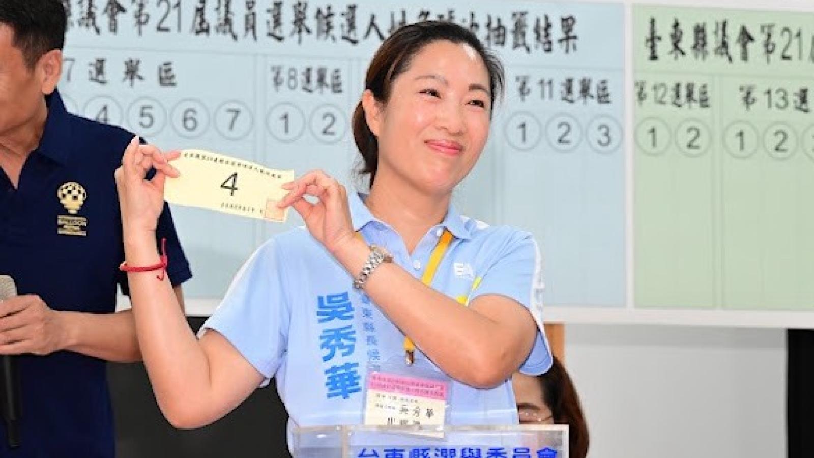 吳秀華抽中4號喊話團結拚勝選 「四四如意、四方相挺」凝聚臺東力量
