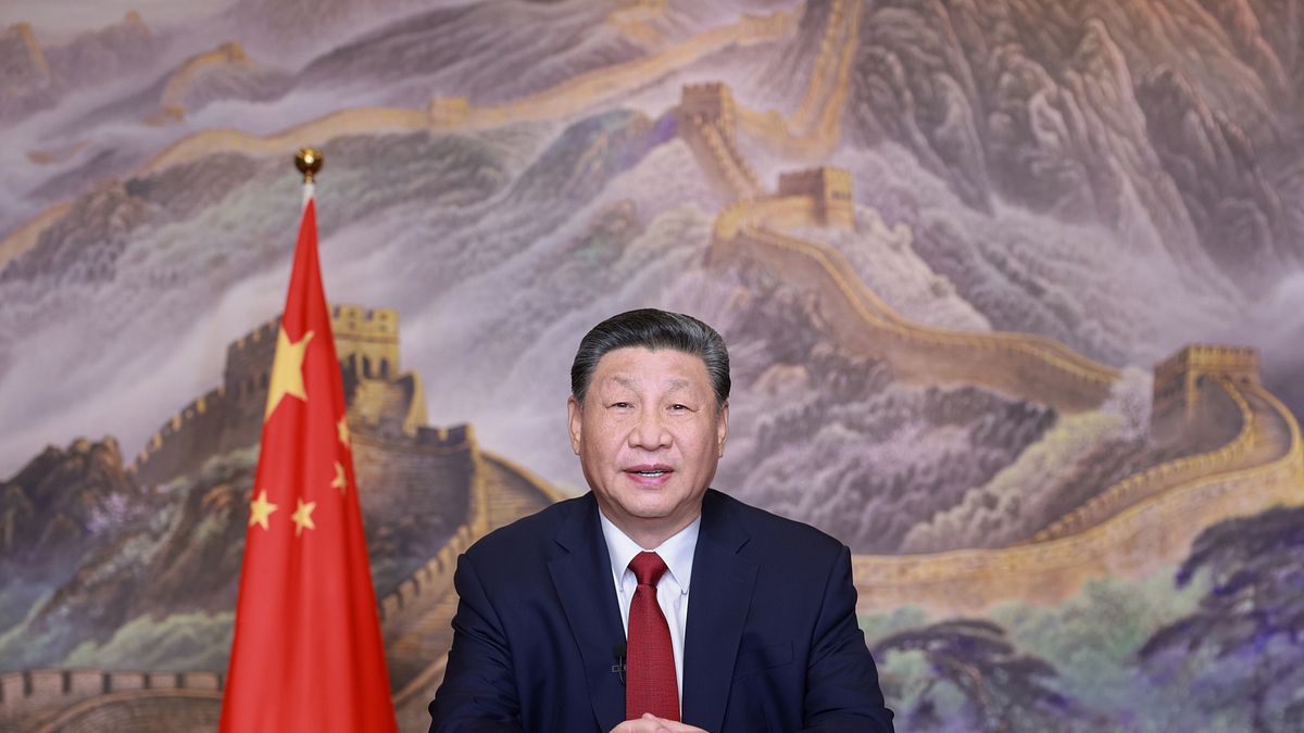 2024年12月31日夜、中国の習近平国家主席は2025年の新年賀詞を発表。新しい背景も公開。(新華社) 2024年12月31日夜、中国の習近平国家主席は2025年の新年賀詞を発表。新しい背景も公開。(新華社)