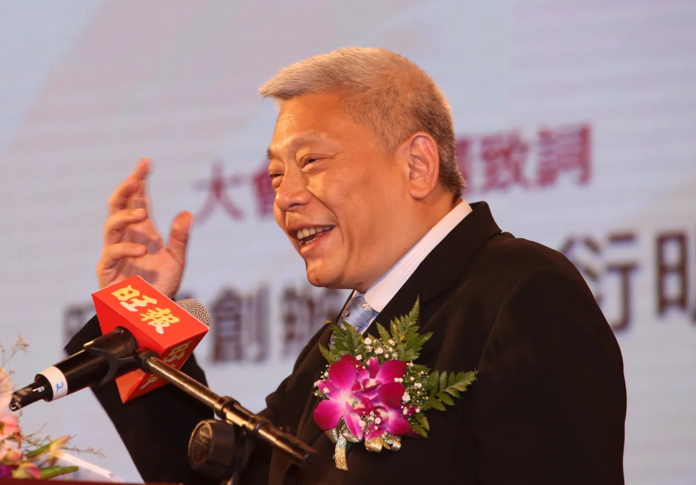 中國旺旺傳出近11年來領取中共補助，陸委會對此表示，相關疑慮宜由企業說明。圖為旺旺集團董事長蔡衍明。（資料照，林韶安攝）
