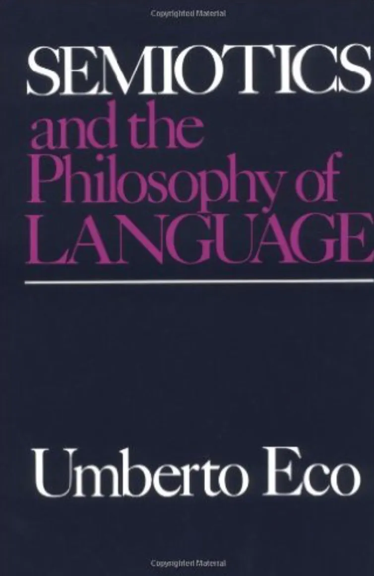 艾柯的哲學著作《符號學與語言哲學》。