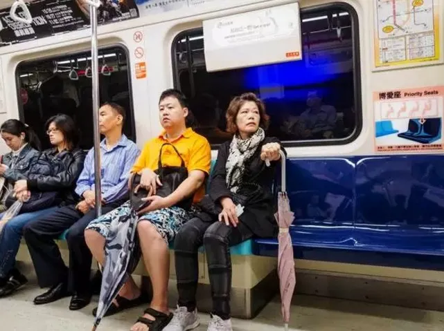 在台灣，有一種城市留白，叫博愛座。（取自微信號直通台灣）