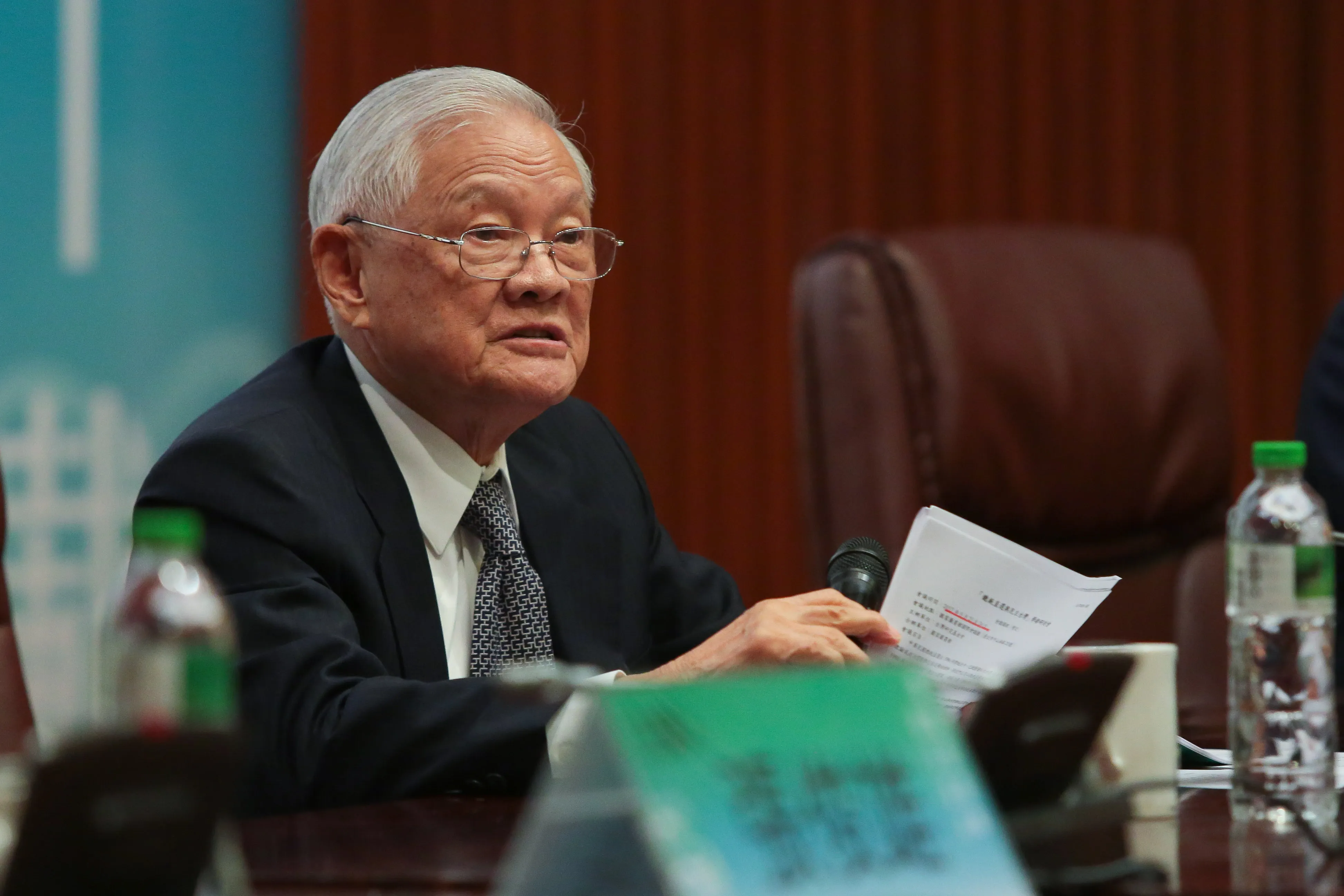 20170923-前行政院長唐飛23日出席「總統直選與民主台灣」學術研討會。（顏麟宇攝）