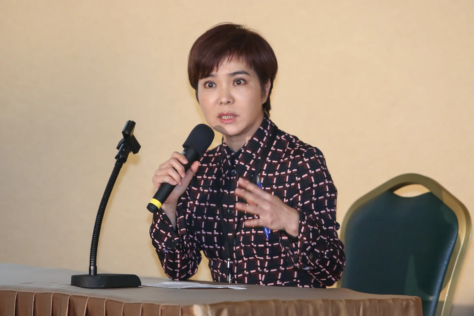20170427不當黨產委員會婦聯會聽證會.婦聯會証人.媒體人世界女記者作家協會前總會長李艷秋出席.(陳明仁攝)