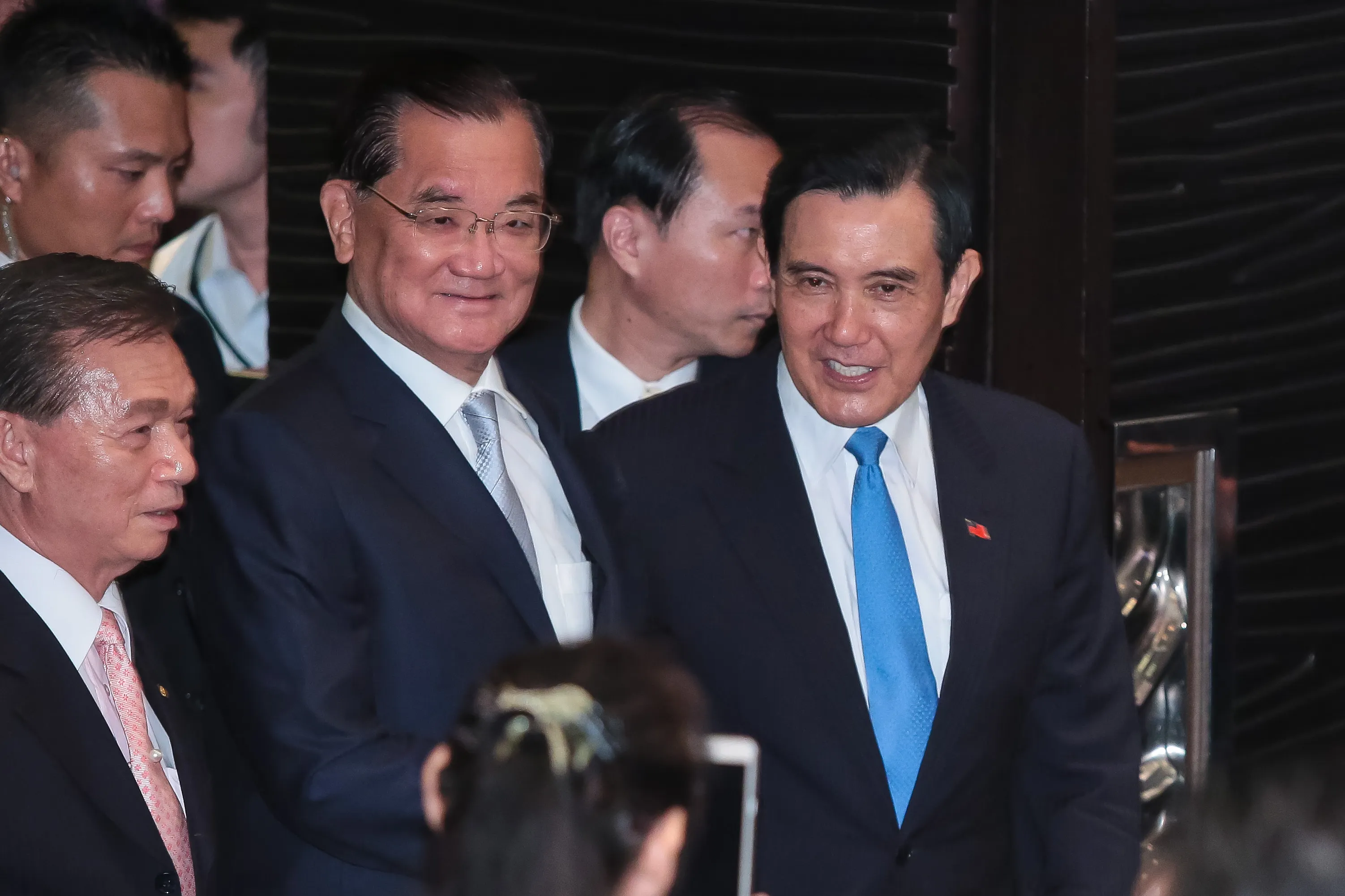 20180727-前副總統連戰27日出席馬英九文教基金會成立大會。（顏麟宇攝）