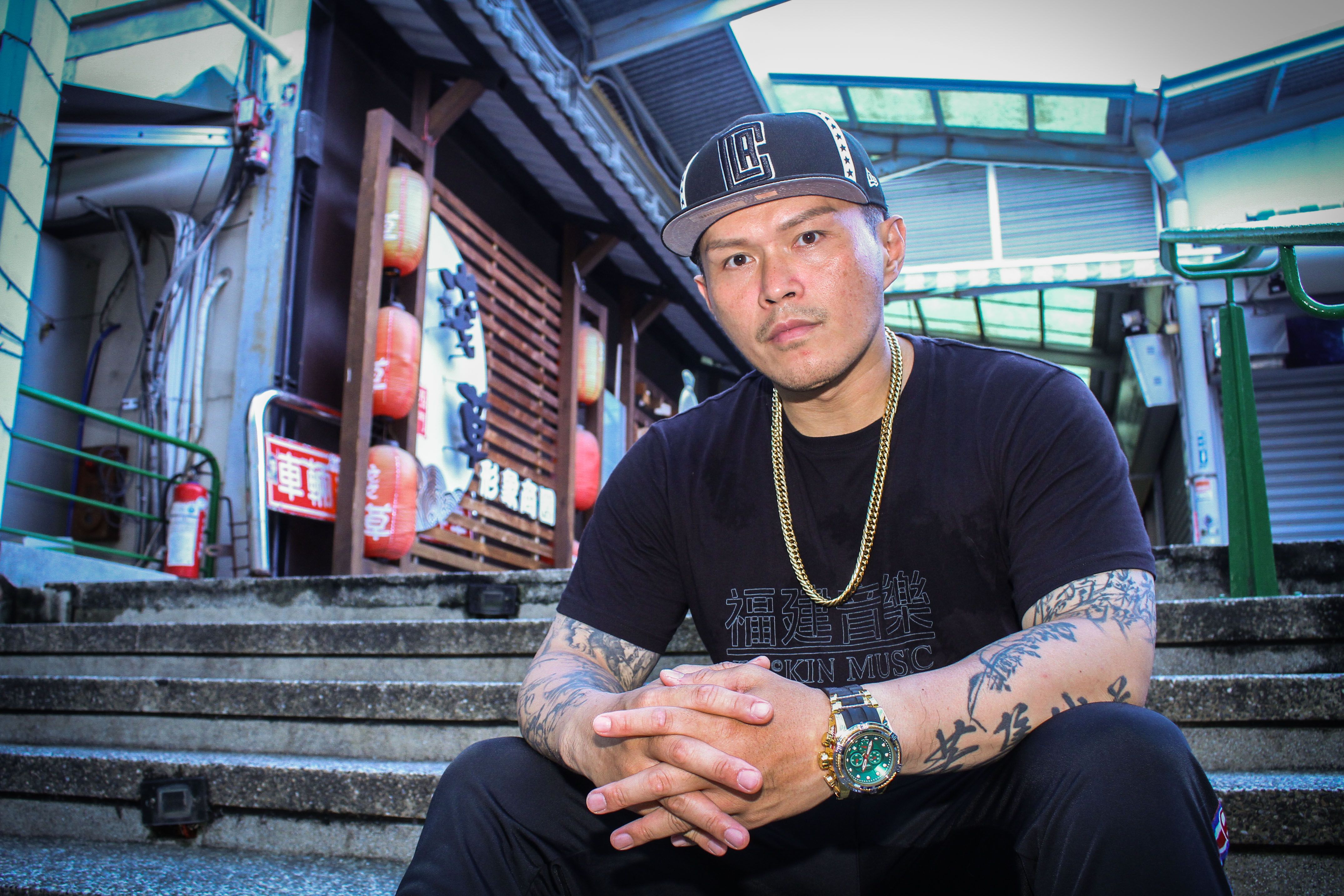 20190613-金曲獎入圍人饒舌歌手大支13日接受專訪。（蔡親傑攝）