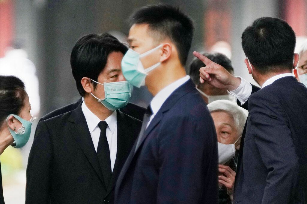 副總統賴清德，在敏感的地緣政治中，赴日弔唁安倍。（美聯社）