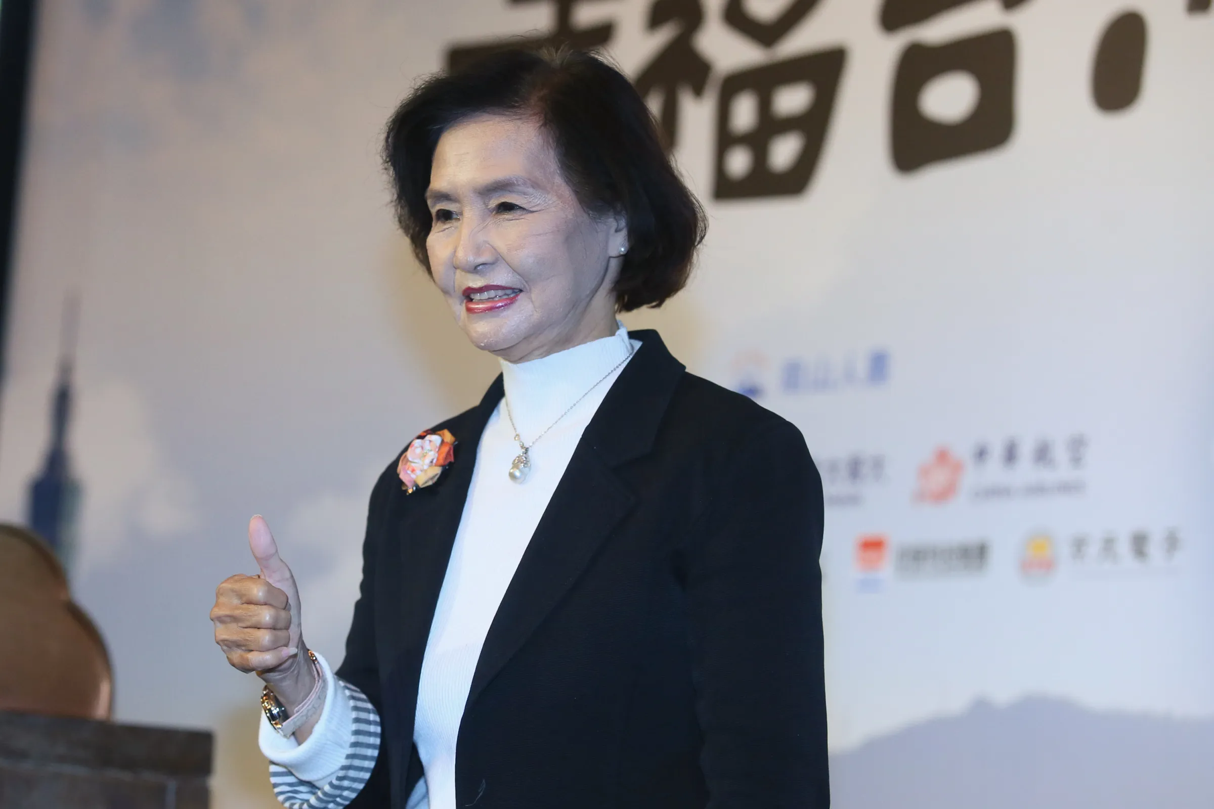 20221206-宜蘭縣長林姿妙6日出席2022縣市幸福指數調查公布記者會。（柯承惠攝）