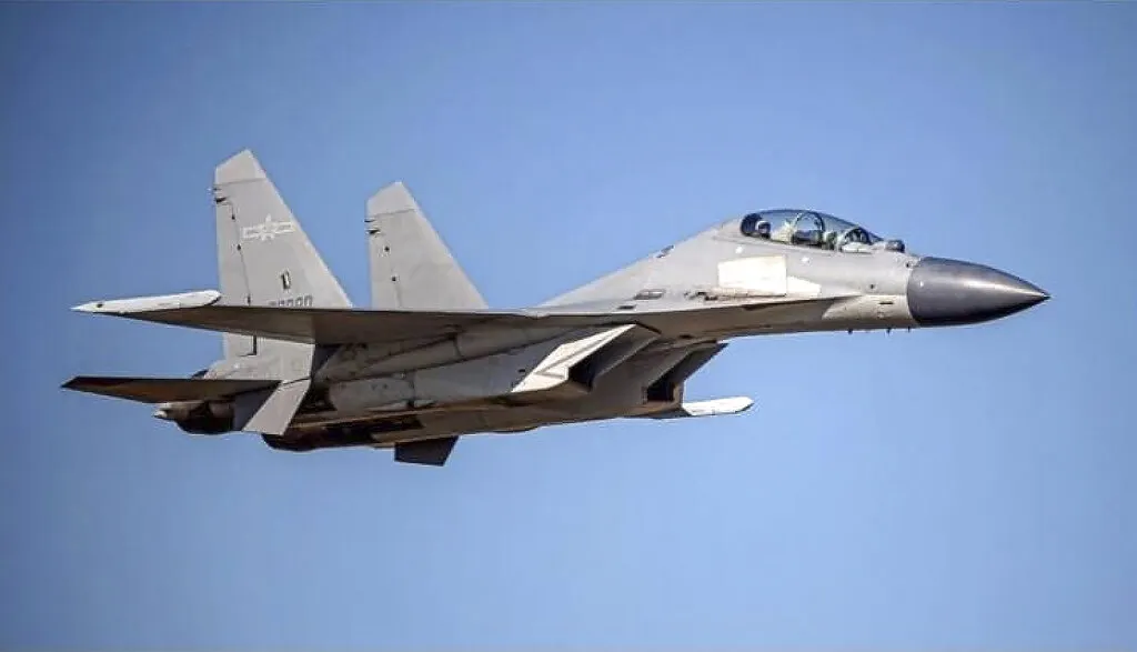 共軍的殲-16戰機。（美聯社）