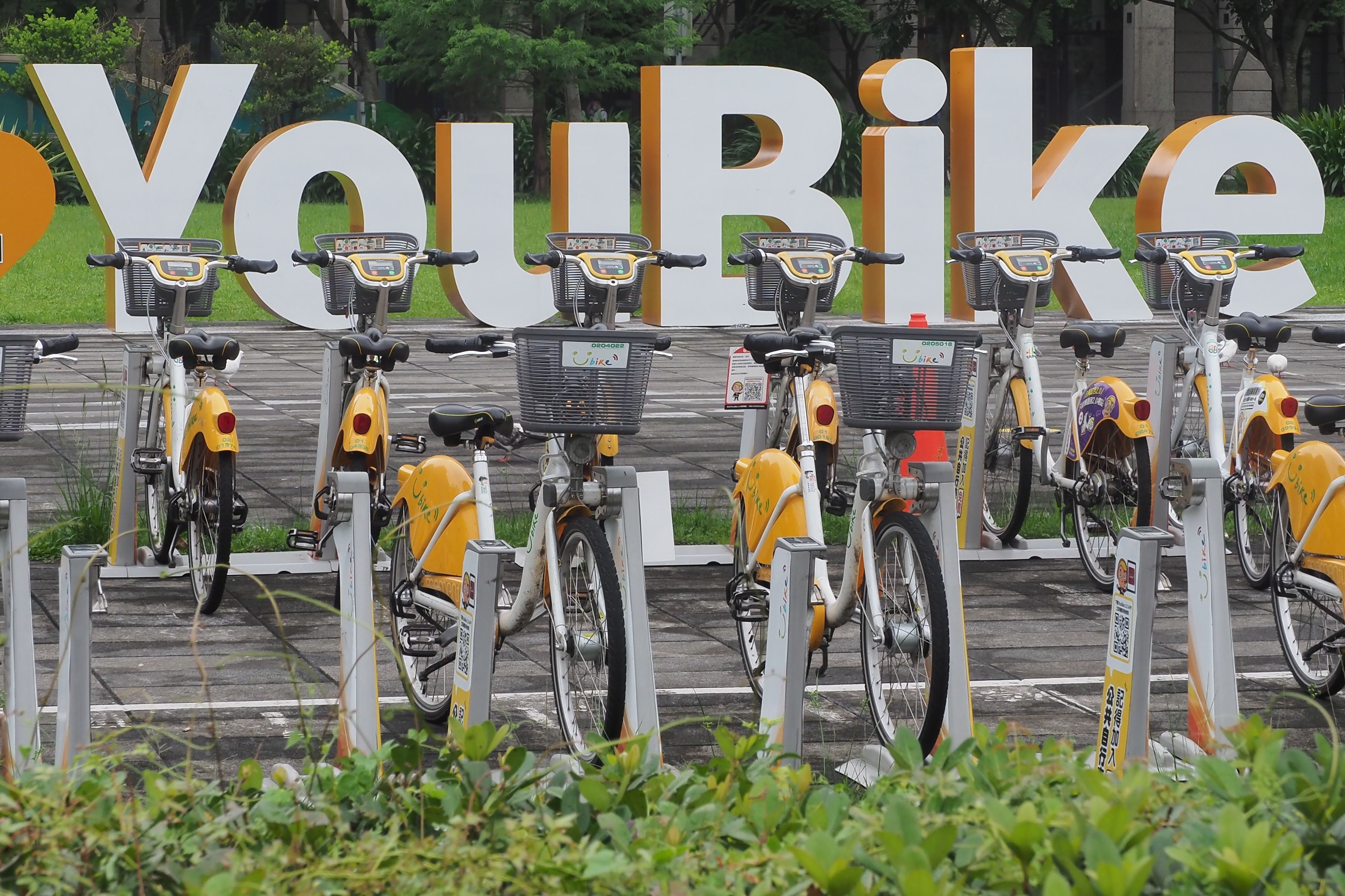 Youbike公共自行車。（柯承惠攝）