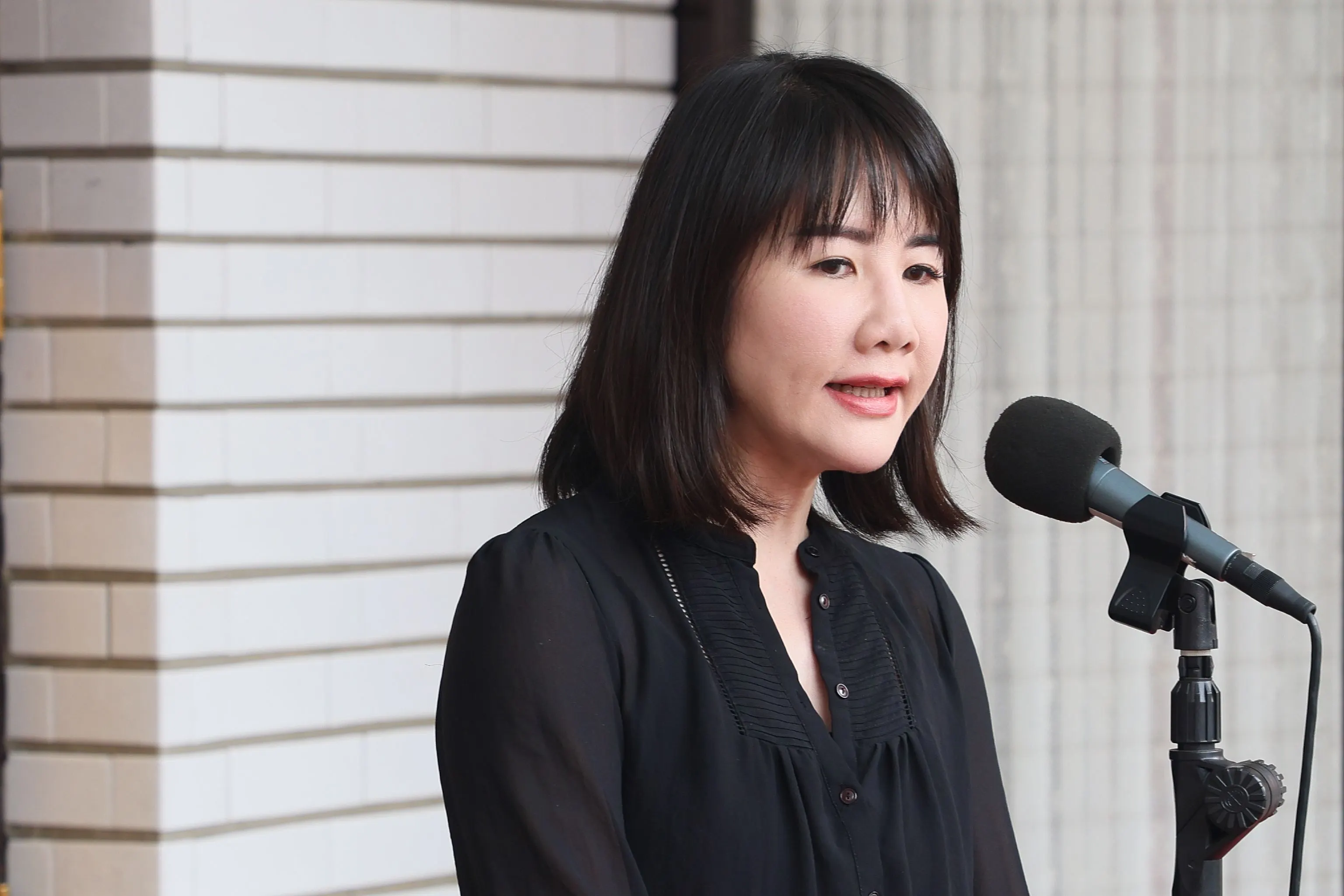 20230731-立委謝衣鳳31日回應彰化縣議會議長謝典林退出國民黨一事。（柯承惠攝）