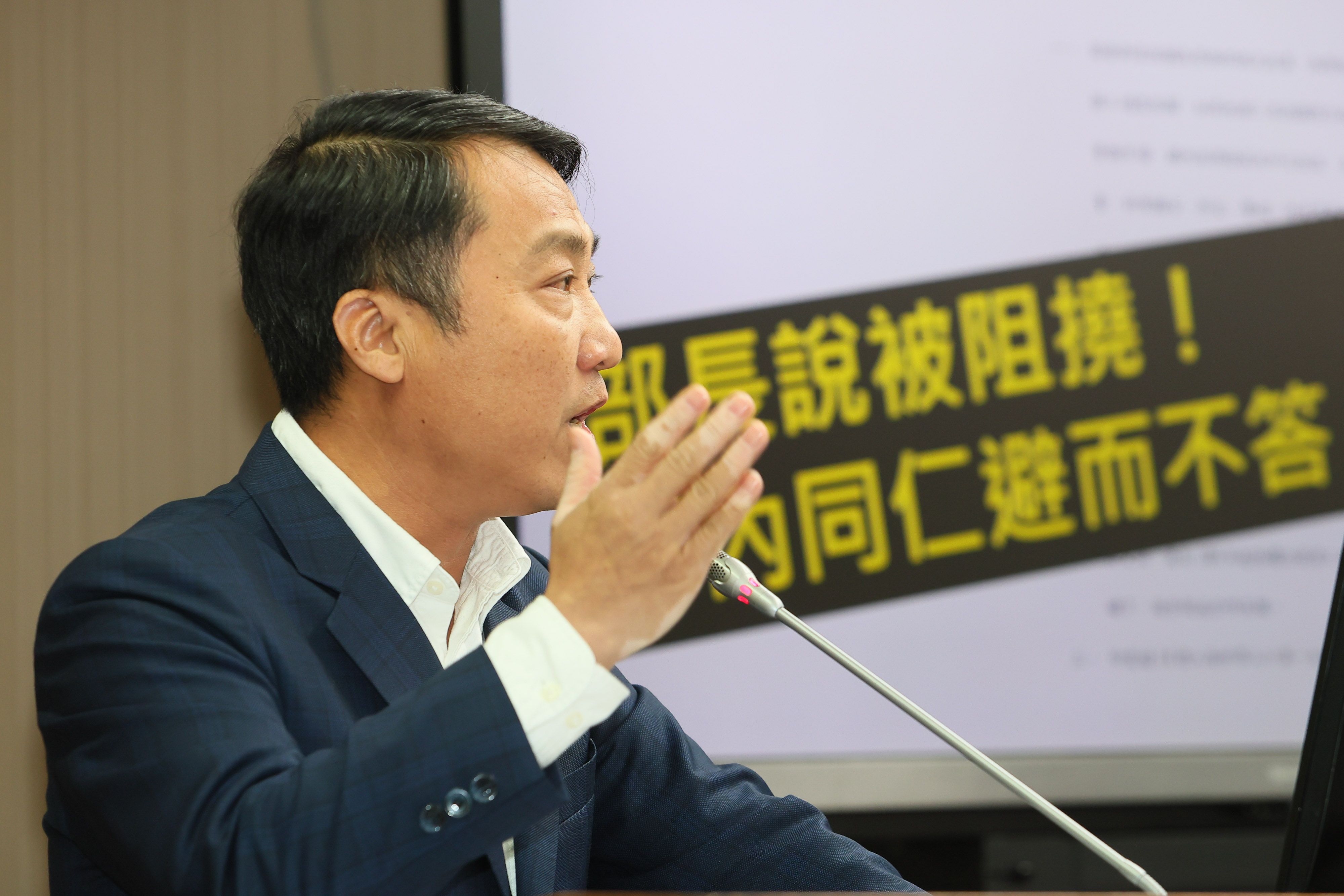 20240306-國民黨立委涂權吉6日於衛環委員會針對「我國開放印度移工對本國勞工就業市場之衝擊」專題報告質詢。（顏麟宇攝）