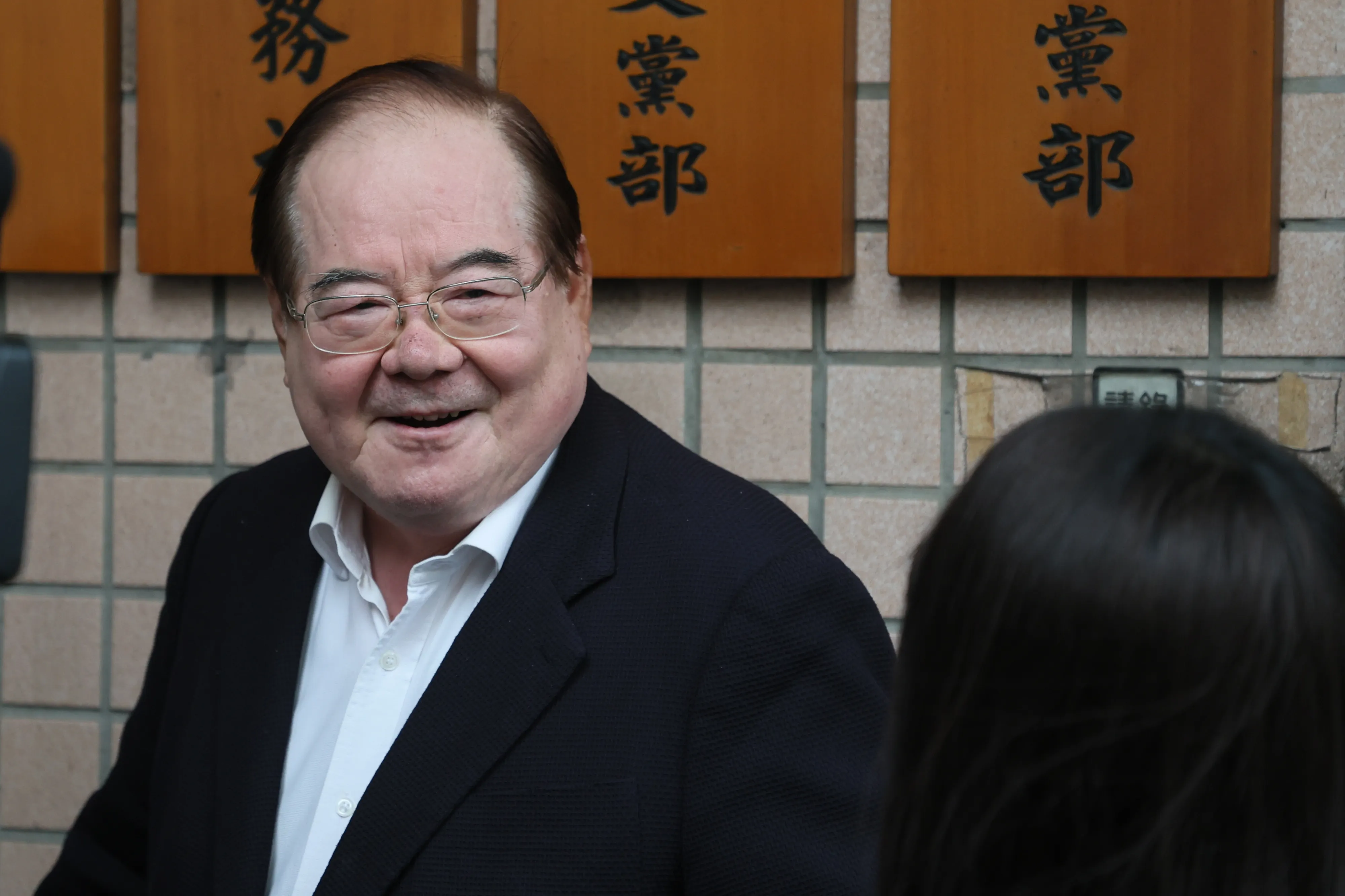 20240309-国民党前秘書長李乾龍氏が党中常委選挙に出席。（柯承惠撮影）