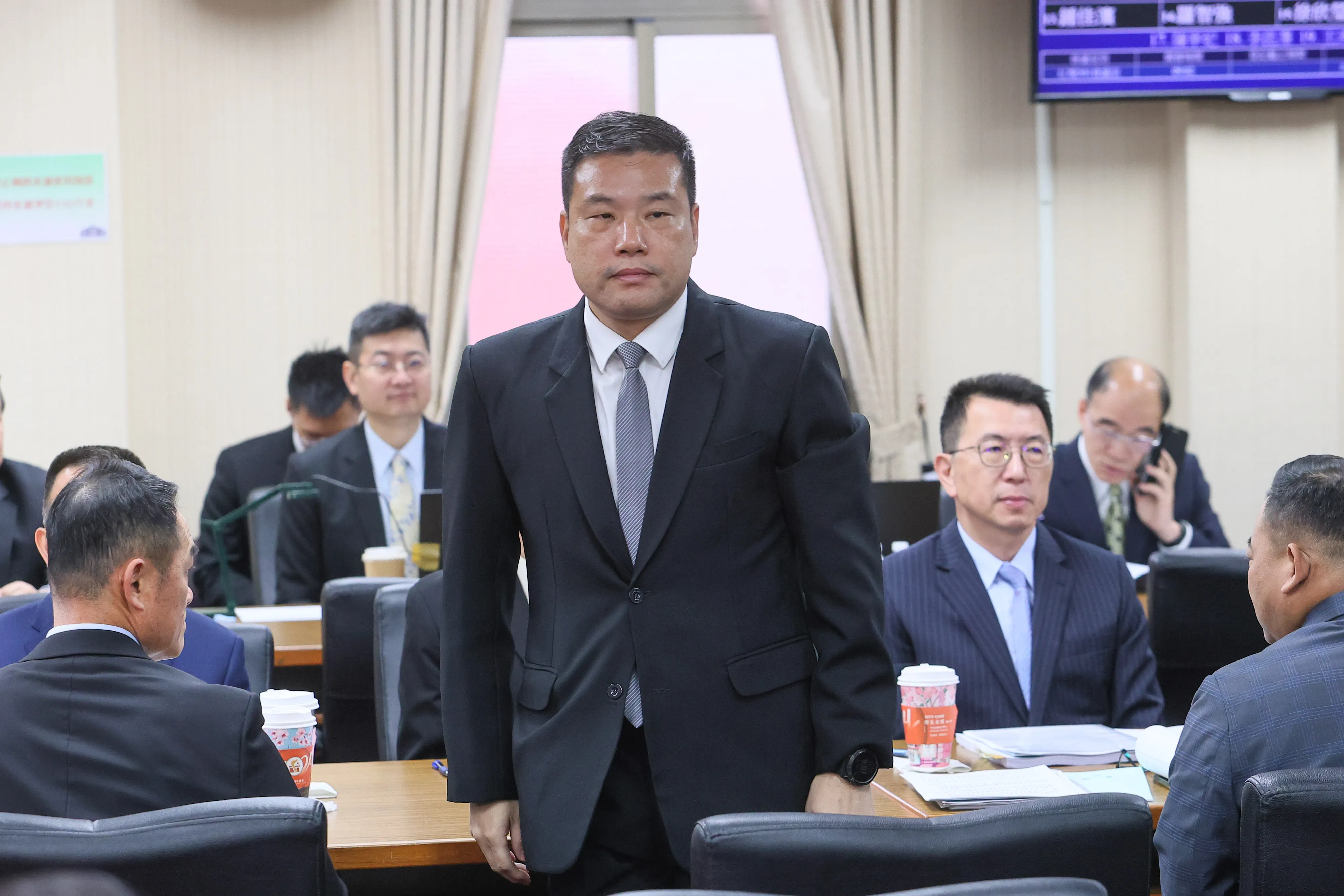 20240307-憲兵司令部參謀長呂正芳少将7日出席外交國防委員会。（顏麟宇攝）
