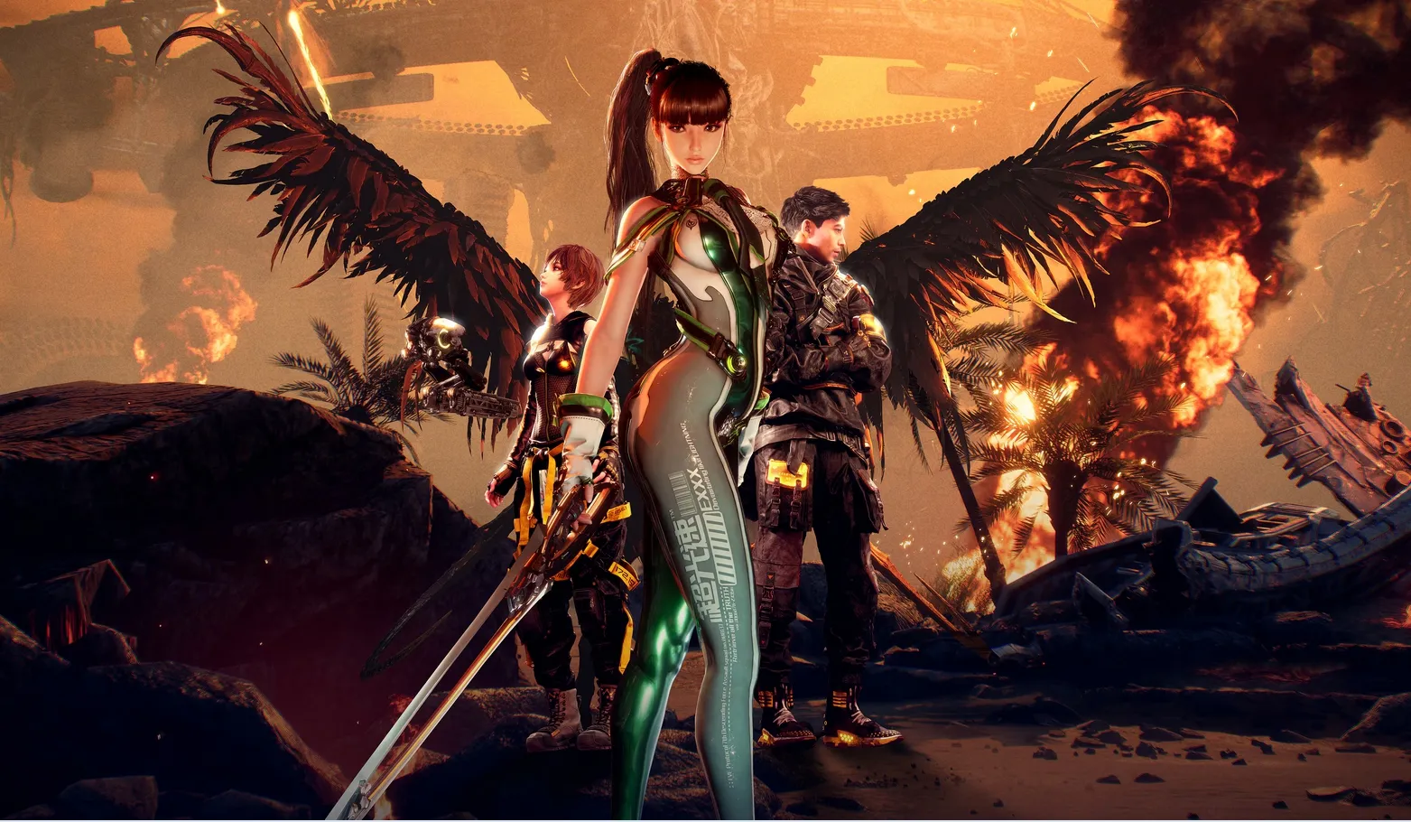 遊戲劍星（Stellar Blade）裡性感美麗的角色，引發左派對遊戲製作人的非理性人身攻擊。（取自網路）
