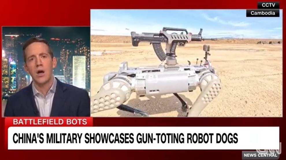美國CNN形容：「基本上將人類最好的朋友（機器狗），變成了殺人機器。」（截自CNN）