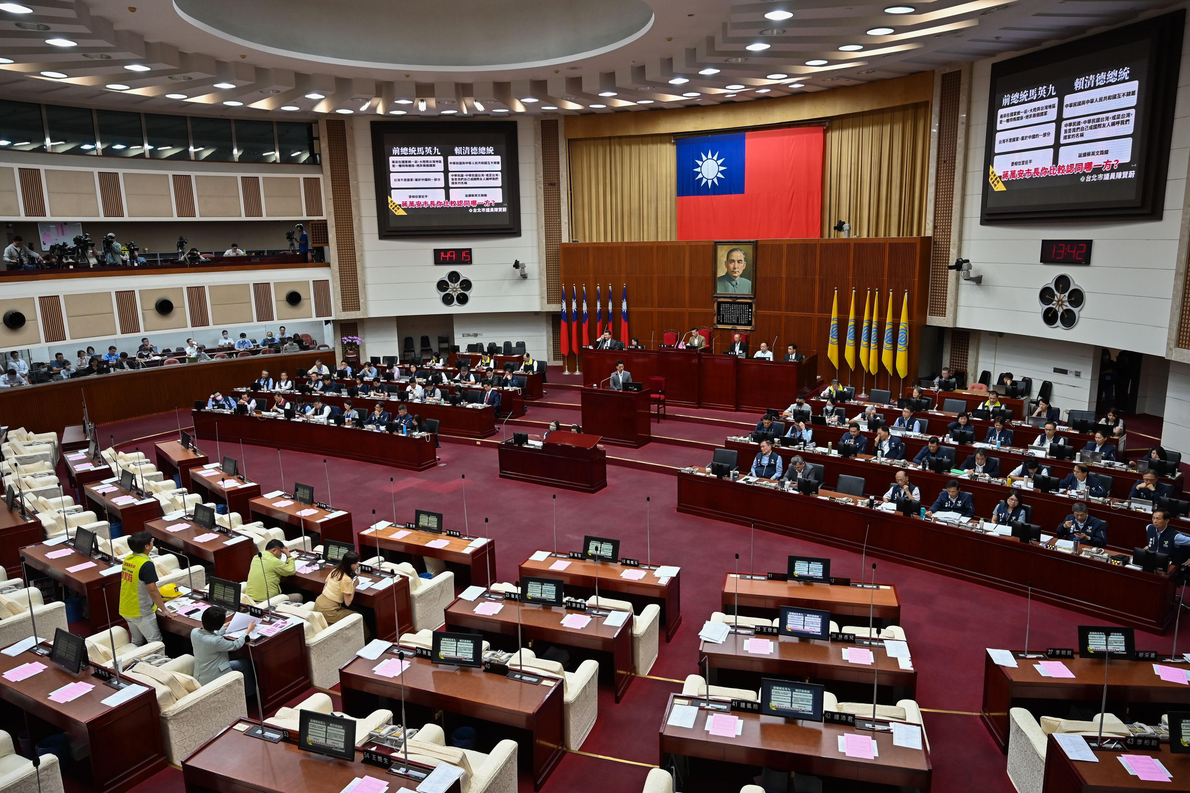 20240531-台北市議会31日施政総質詢。（陳昱凱撮影）