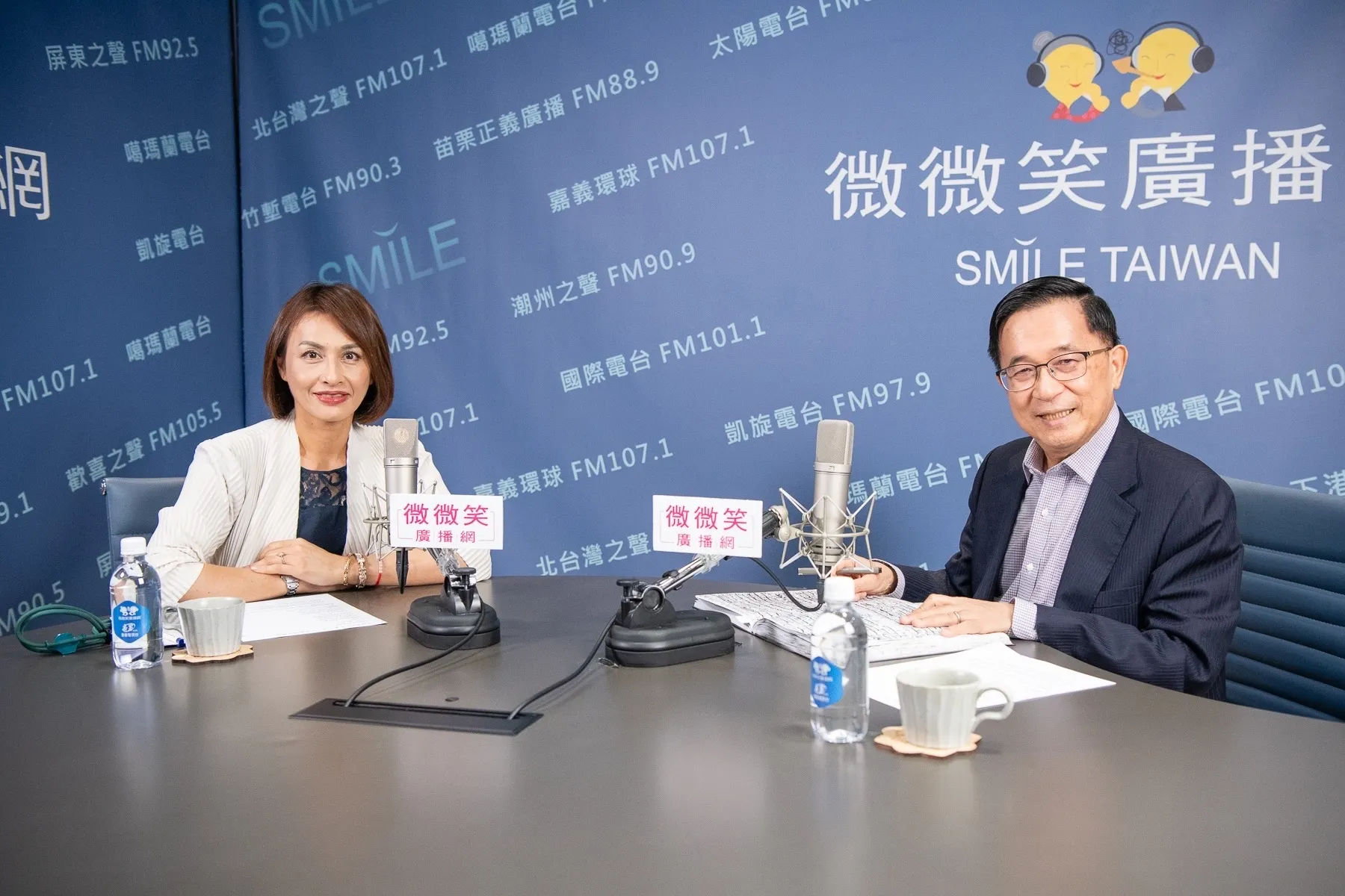 民進黨立委邱議瑩（左）接受前總統陳水扁《有夢上水》廣播節目專訪，被問及參選2026年參選高雄市長，她說，會認真思考、往此方向邁進。（圖/邱議瑩服務處提供）