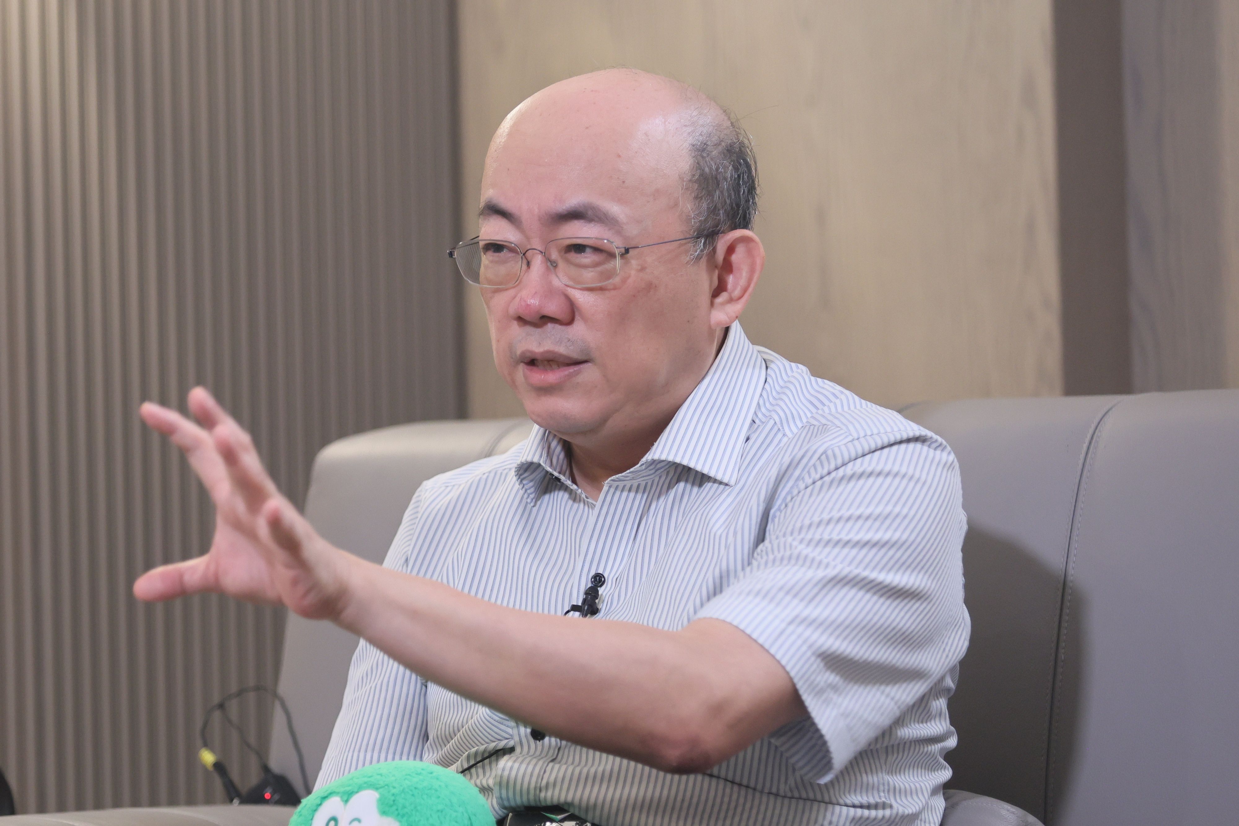 20240807-風傳媒「下班瀚你聊」主持人黃暐瀚與前立委郭正亮（見圖）7日在「下班瀚你聊」節目對談。（柯承惠攝）