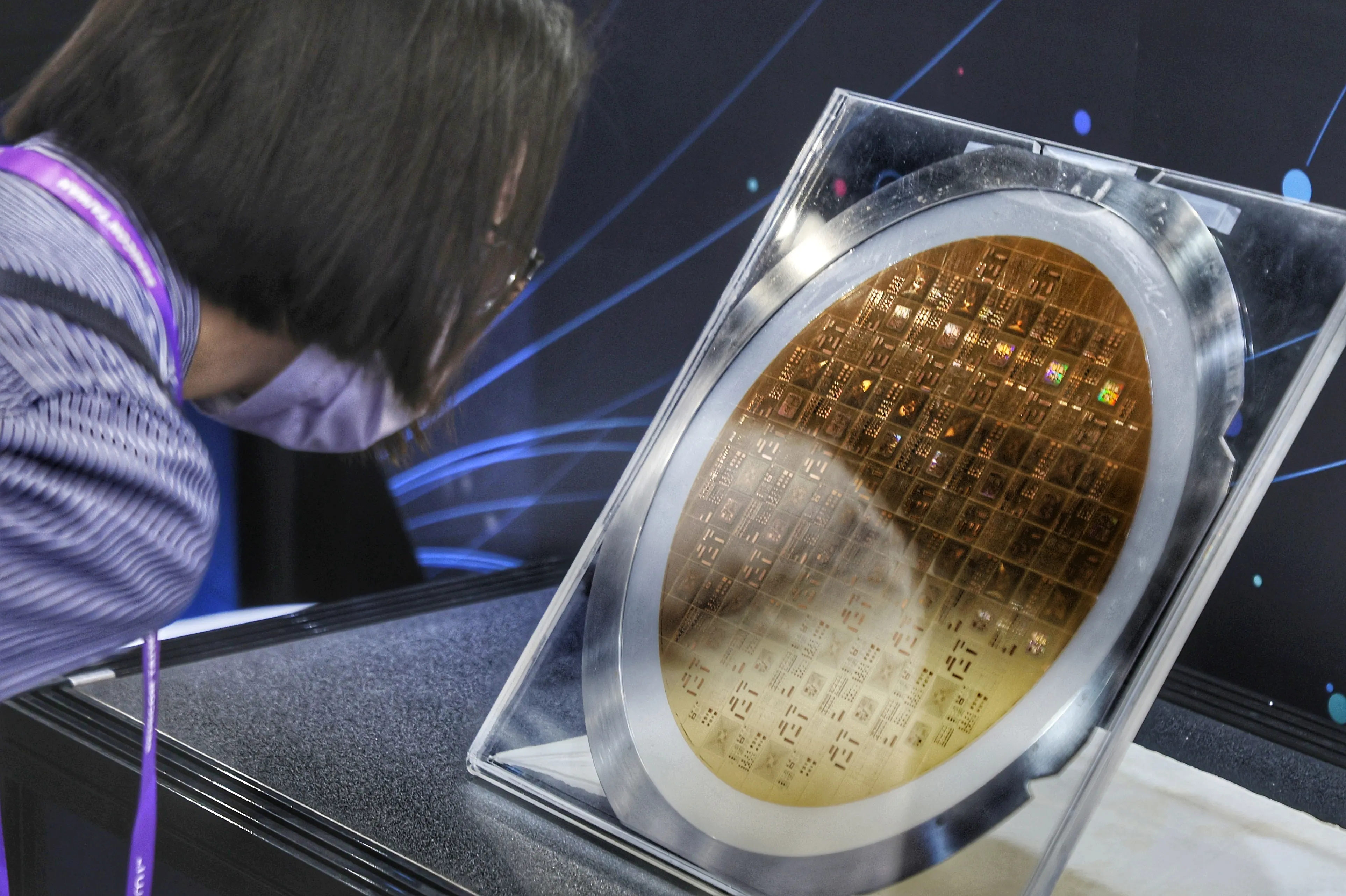 半導体、 晶圓。（柯承惠攝）